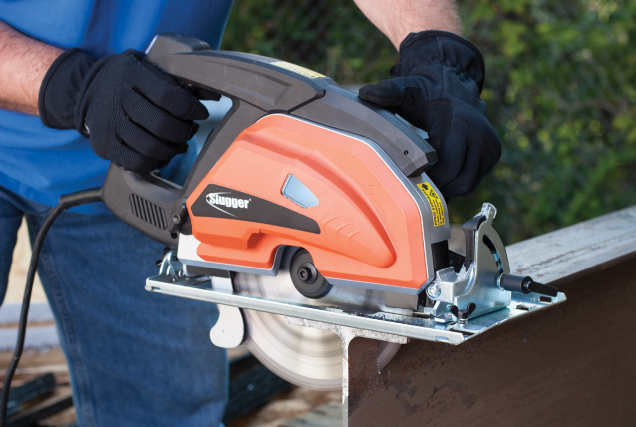 {USE}: 9 in Slugger Metal Cutting Saw