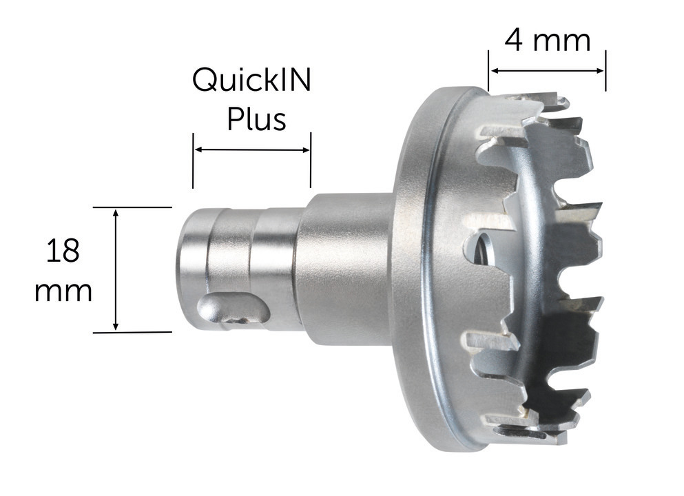 HM-Lochsäge mit QuickIN PLUS-Aufnahme