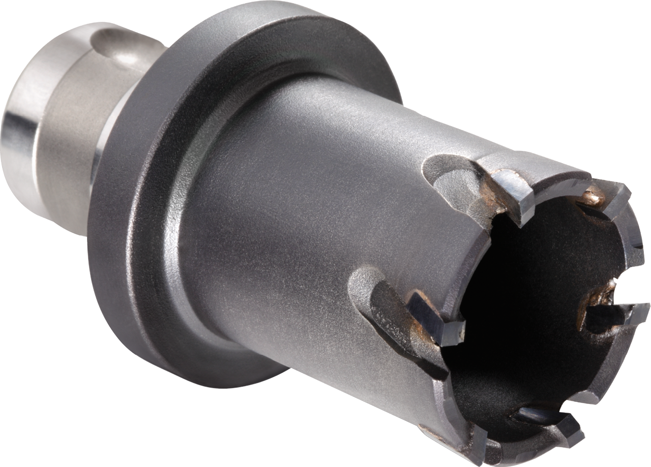 合金取芯钻头带 TiAlN 涂层，带有 QuickIN PLUS 固定柄