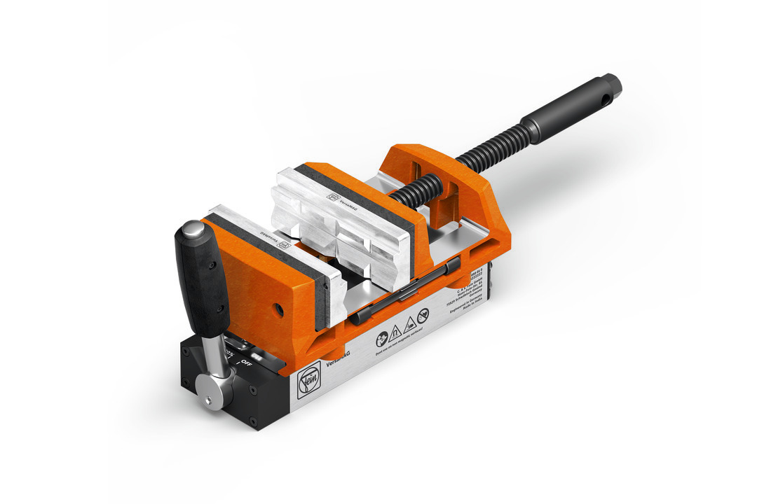 Coppia di ganasce di protezione (P) prismatiche 110 mm in alluminio (FEIN VersaMAG)