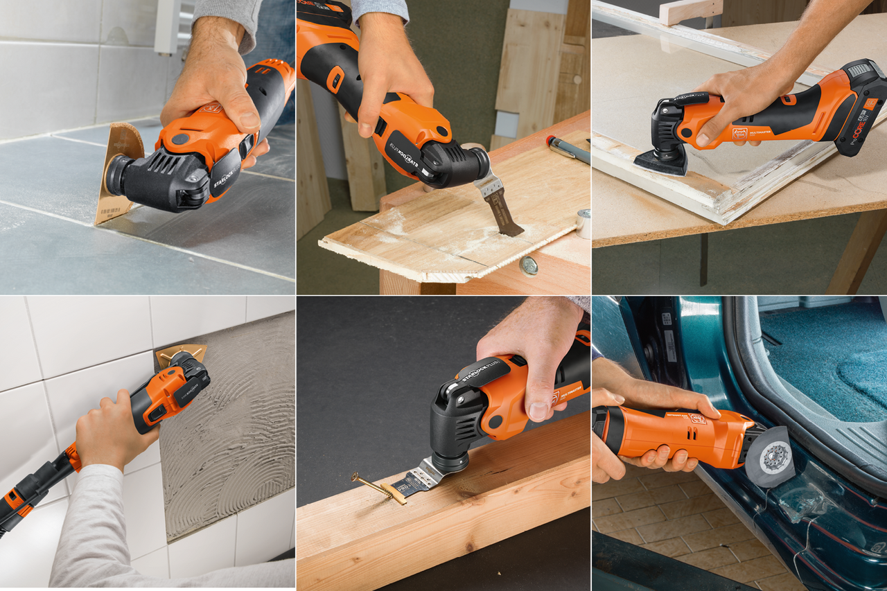 Batteridrevet Multimaster AMM 500 AS 2 Ah i nylon bag