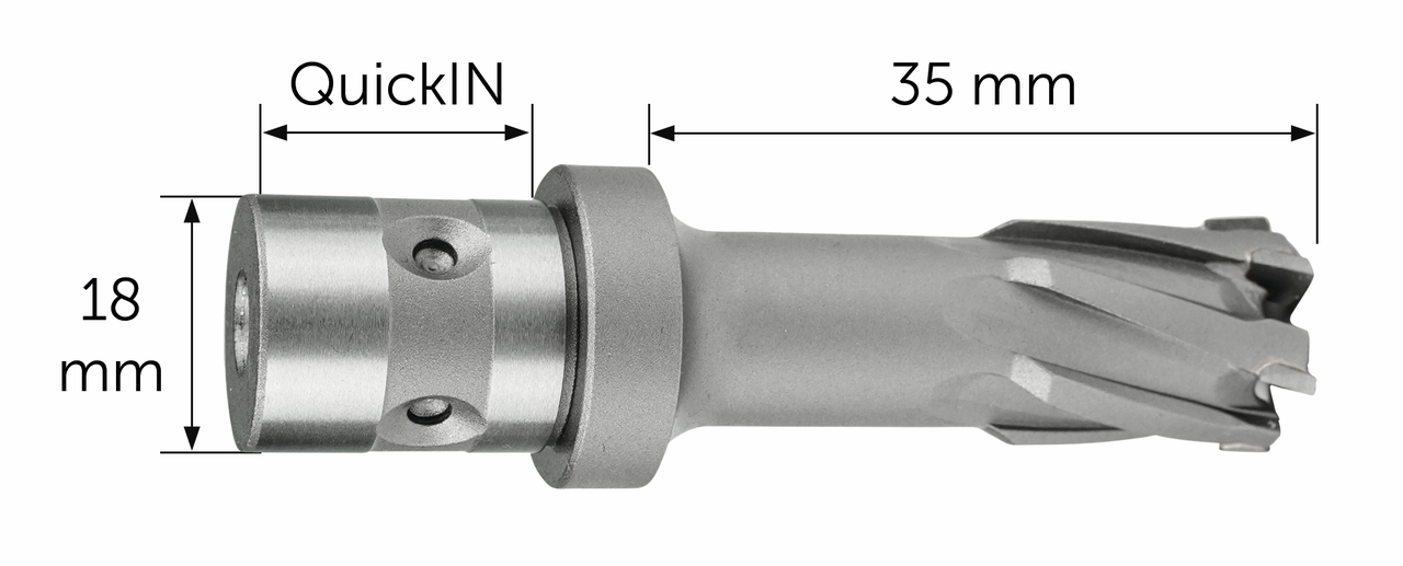 HM Ultra 35 kernboren met QuickIN-houder