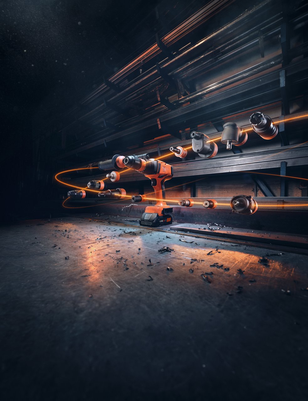 QuickIN eccentric drive head