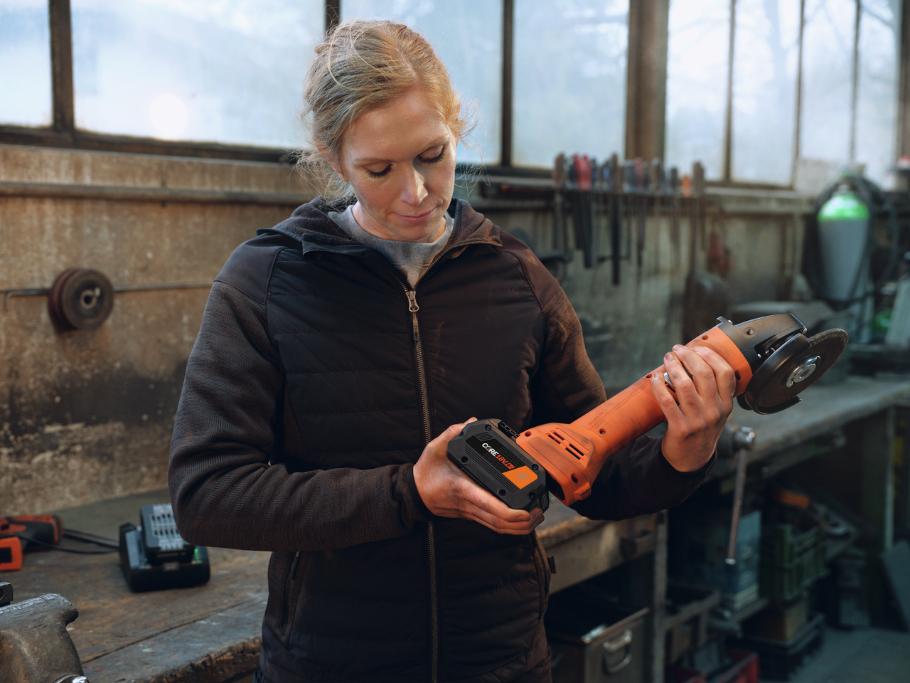 CCG 18-125-10 AS cordless angle grinder