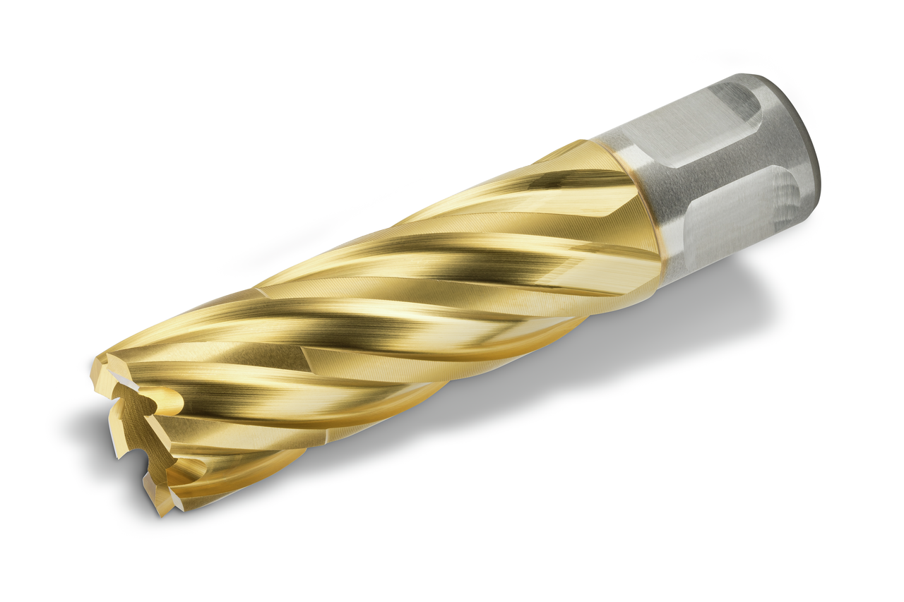 HSS Dura 50 core bit with 3/4 in Weldon holder