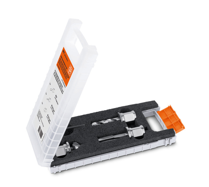 Set de tarauds pour taraudage debouchant