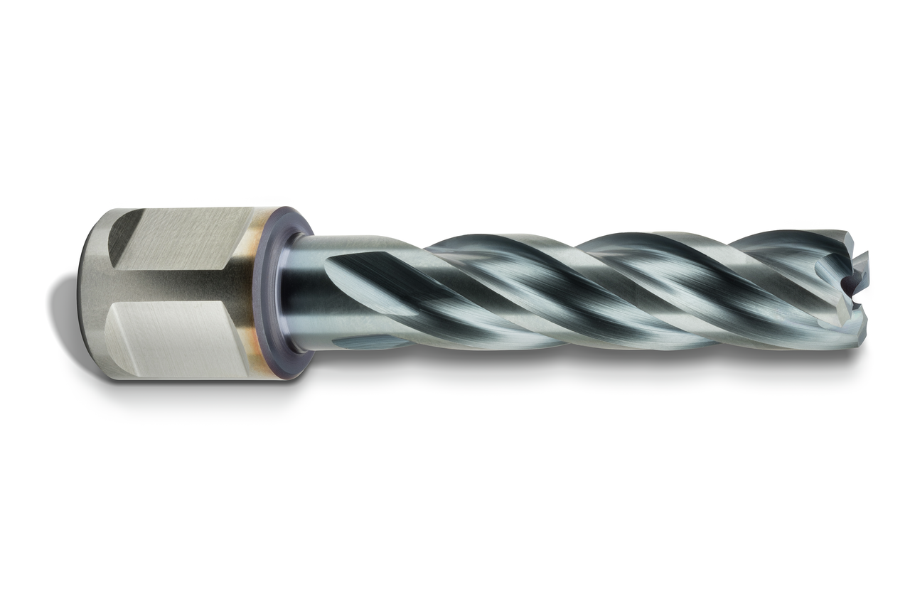 HSS annular cutter, TiCN coated with 3/4 straight shank