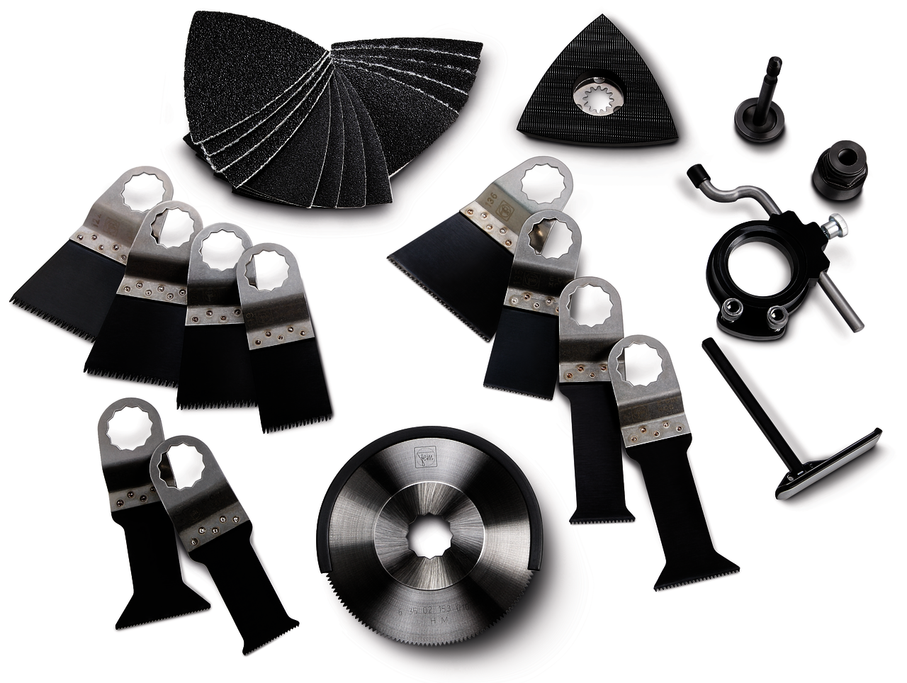 Set de accesorios para trabajos en interiores con madera