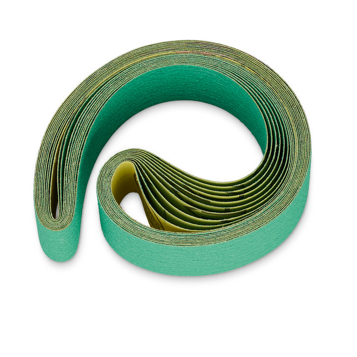 Ceramic sanding belts