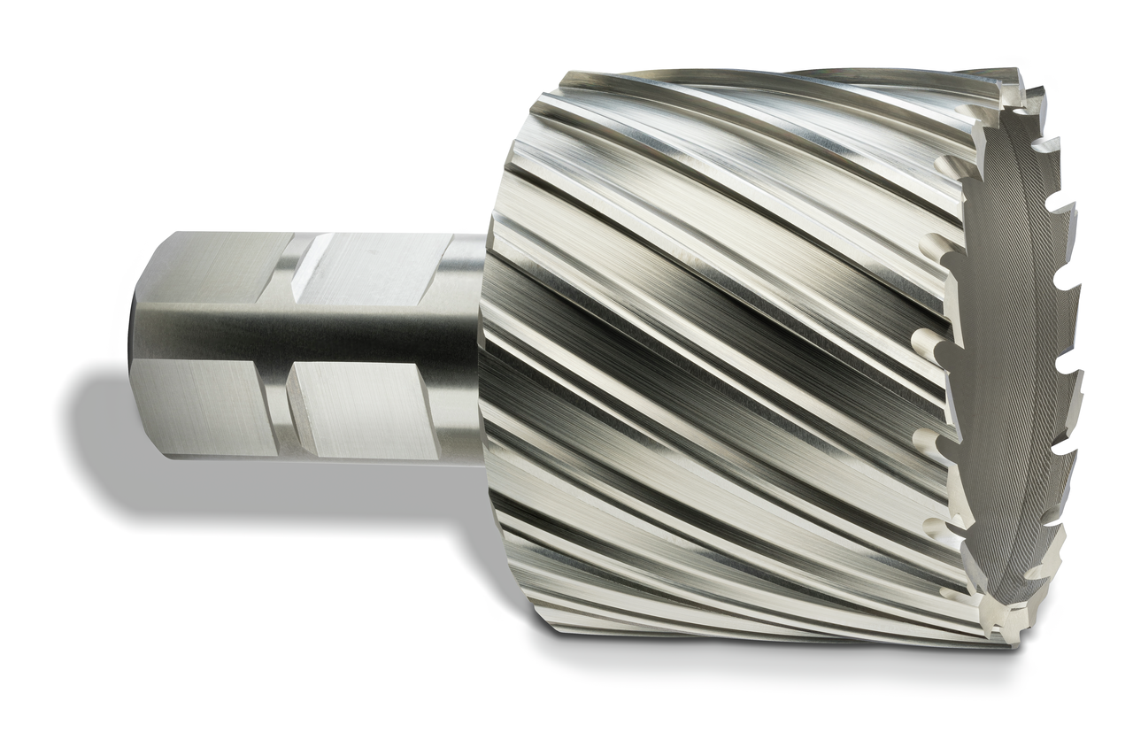 HSS annular cutter with 1-1/4 in Weldon shank