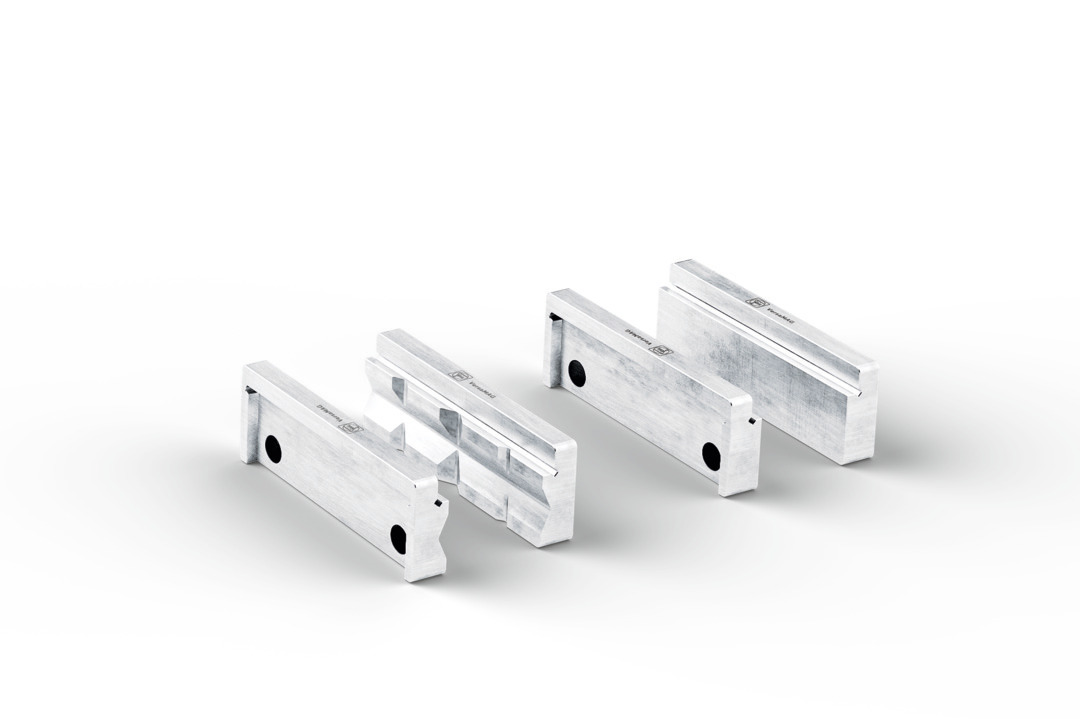 Set de perechi de fălci de protecție (P) prismă și (B) cu suprafață neacoperită de 110 mm aluminiu (FEIN VersaMAG)  