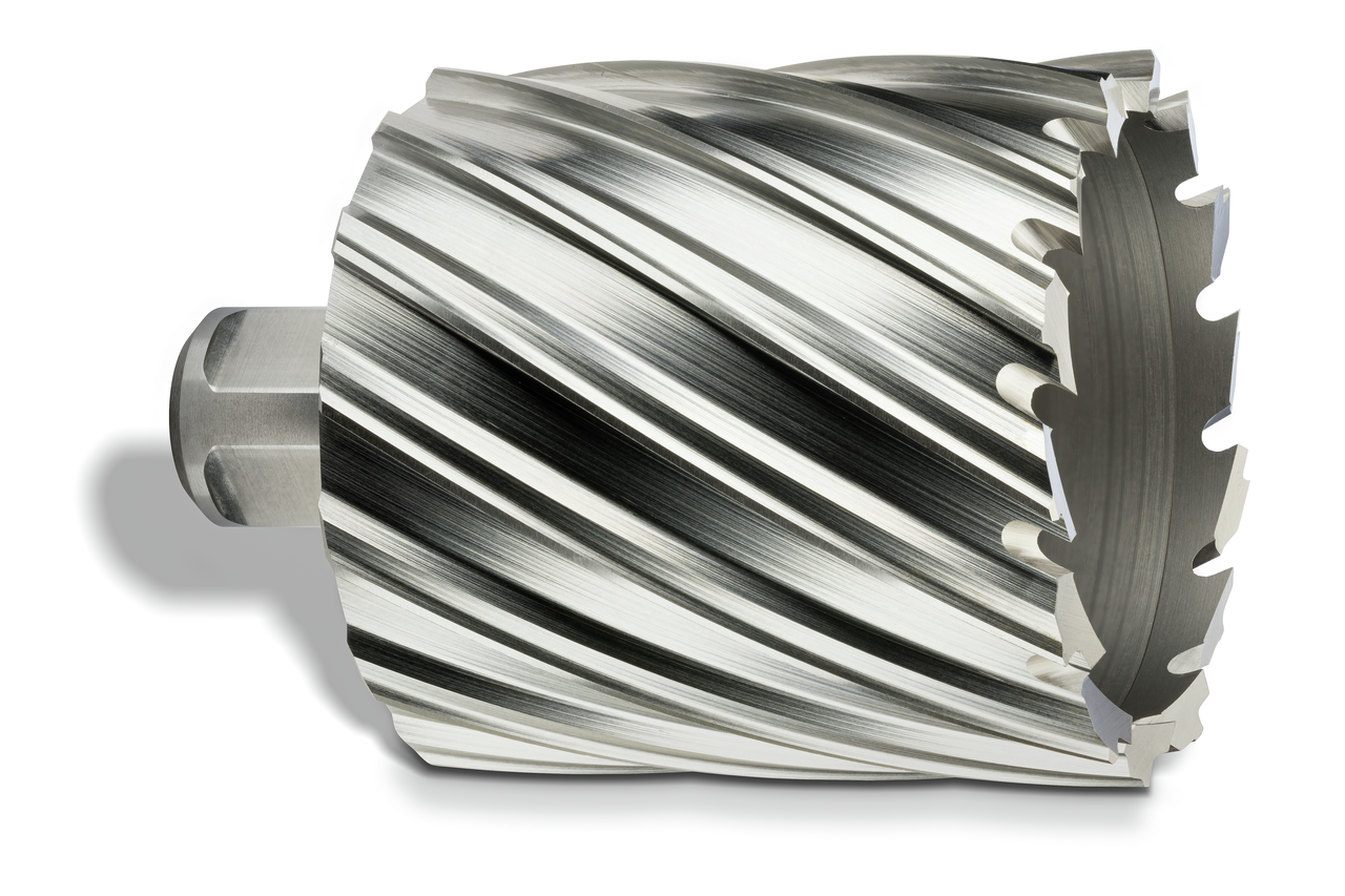 HSS annular cutter with 3/4 straight shank