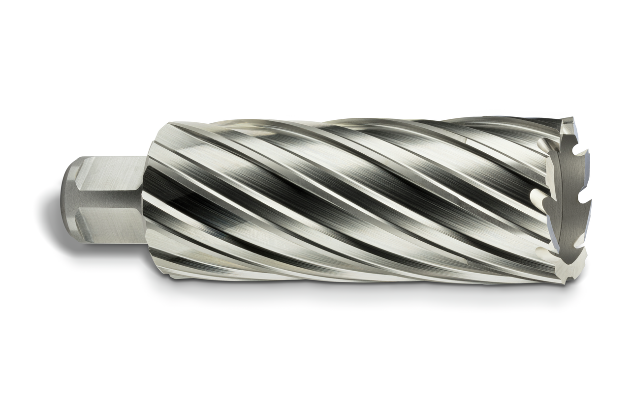 HSS annular cutter with 3/4 straight shank