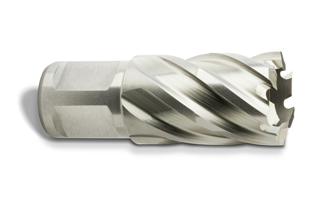 HSS annular cutter with 3/4 straight shank