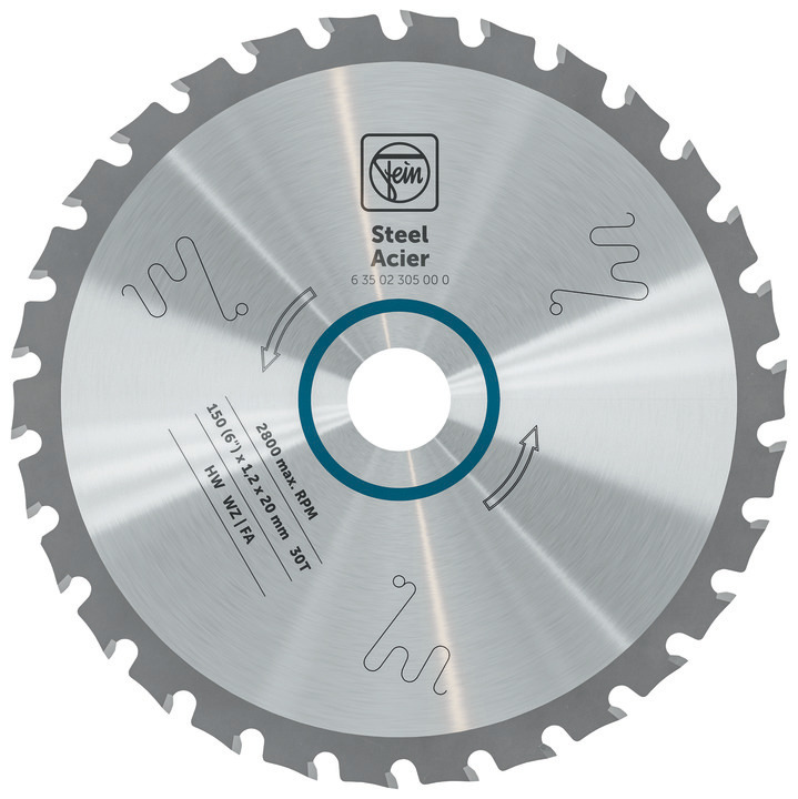 Circular saw blade for steel