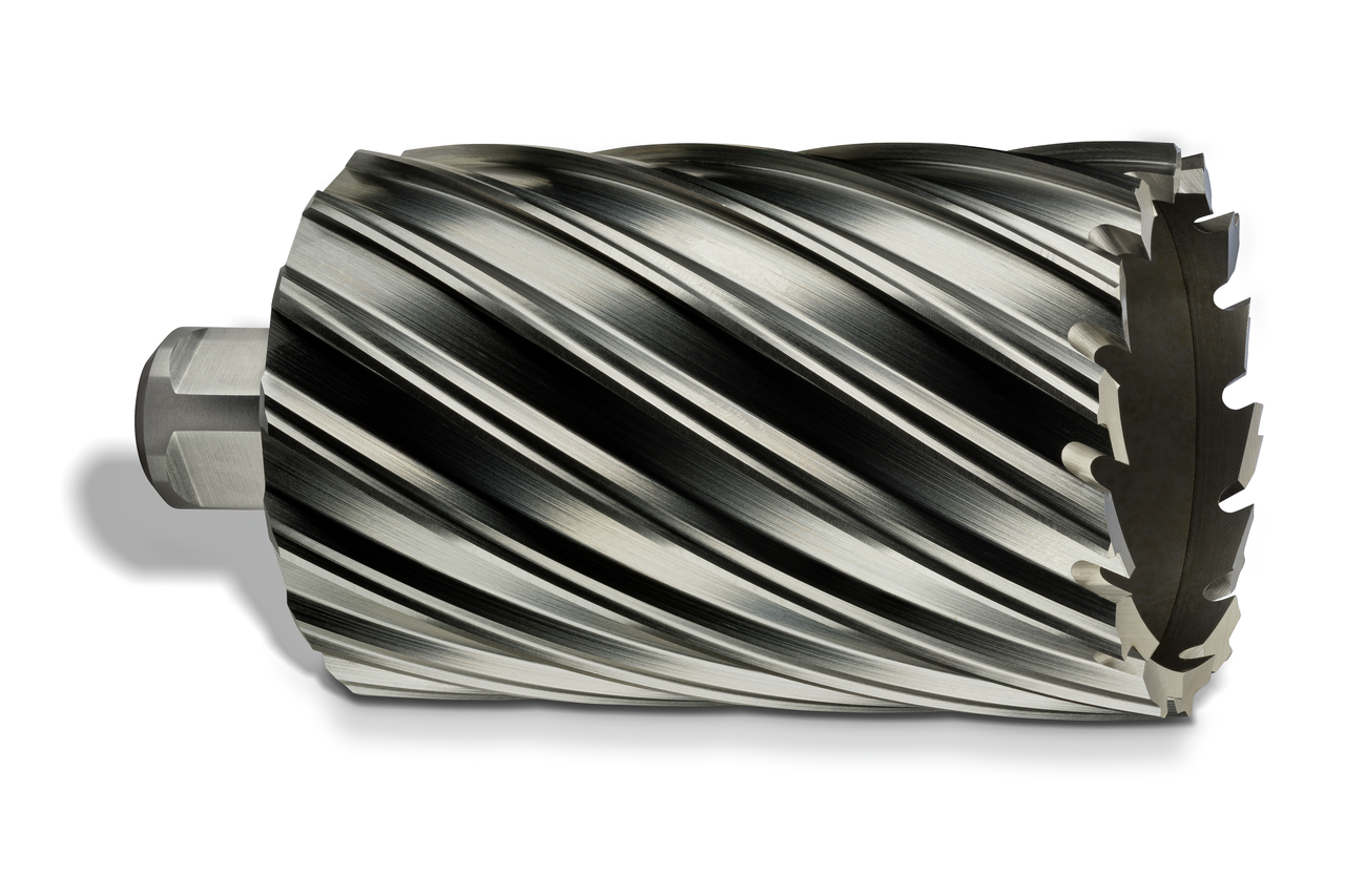 HSS annular cutter with 3/4 straight shank