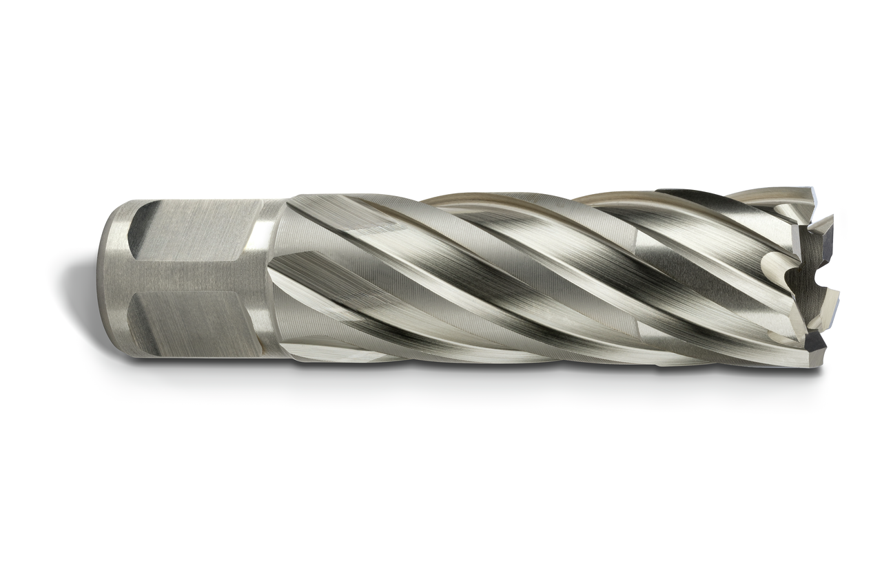 HSS annular cutter with 3/4 straight shank