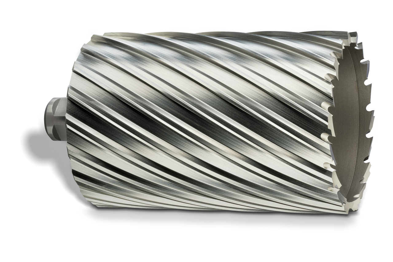HSS annular cutter with 3/4 straight shank