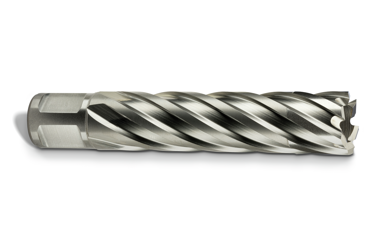 HSS annular cutter with 3/4 straight shank