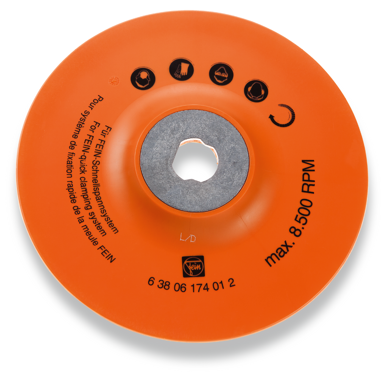 Elastic backing pad