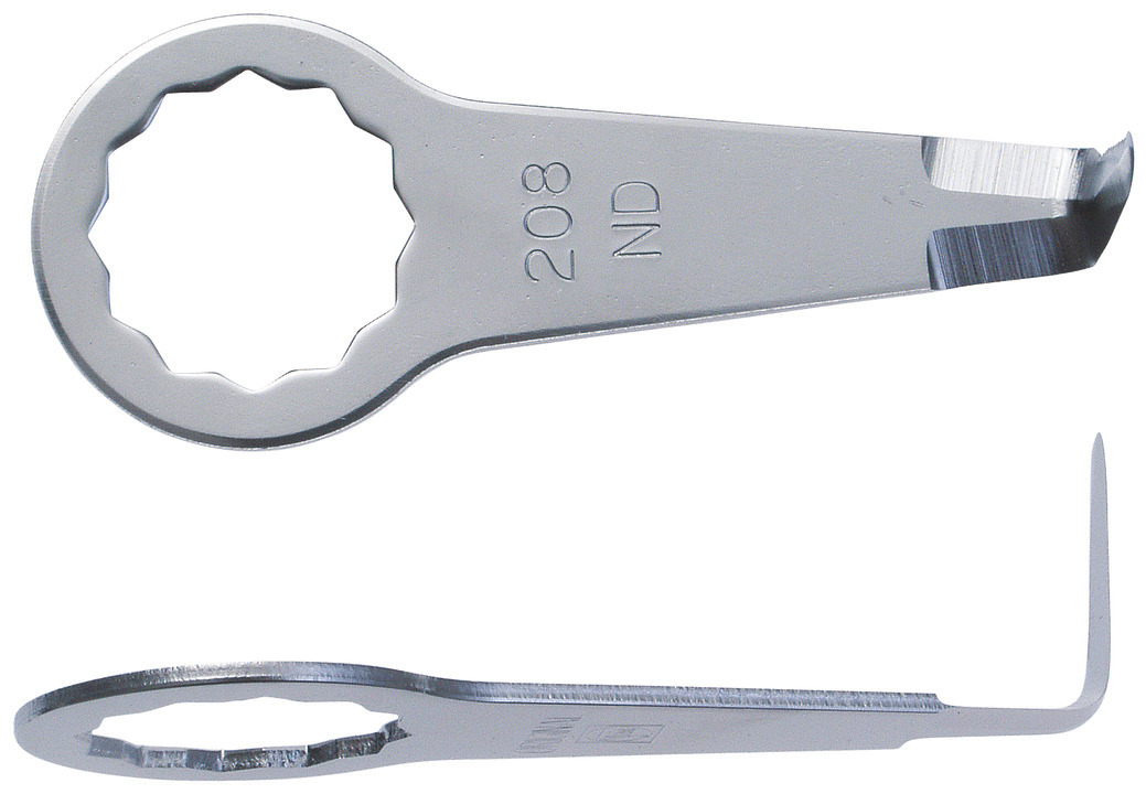 L-shaped cutting blade