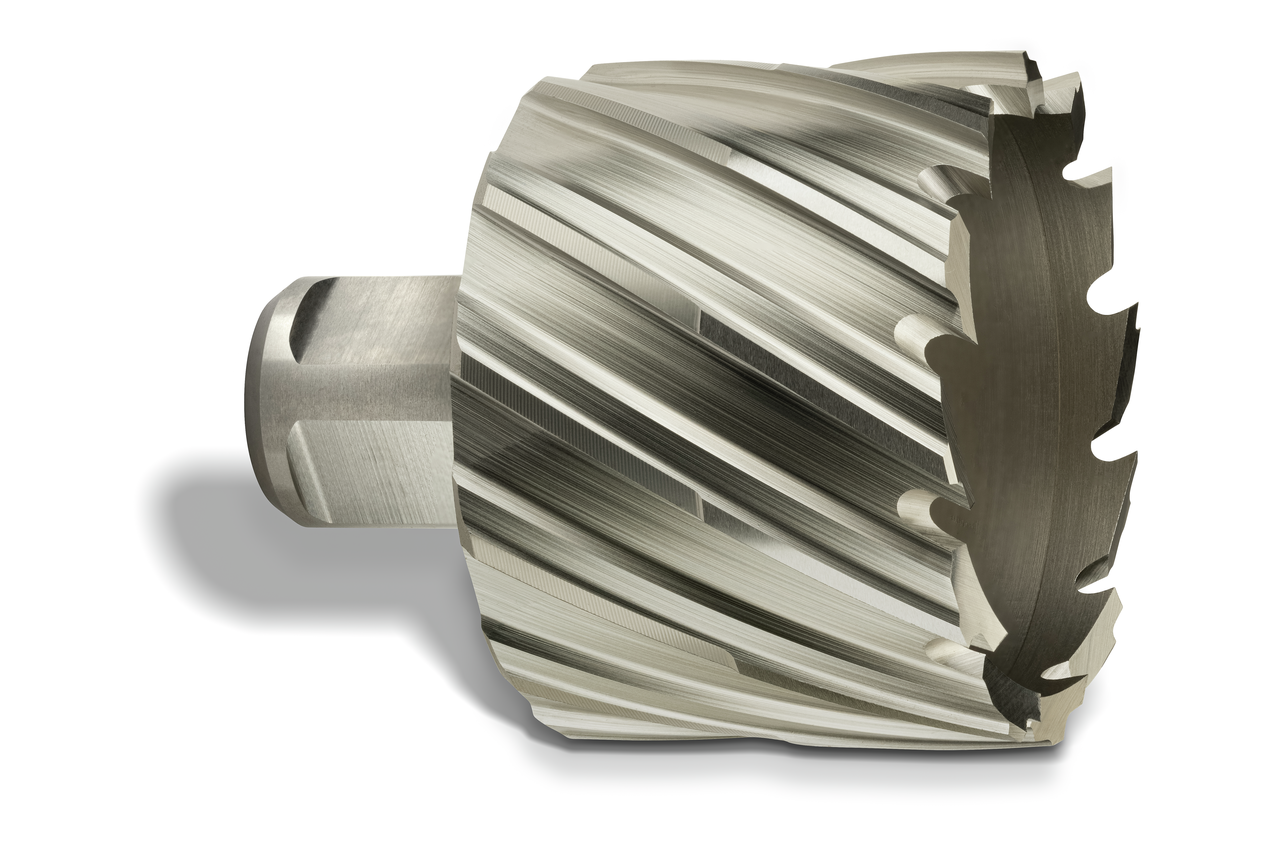 HSS annular cutter with 3/4 straight shank