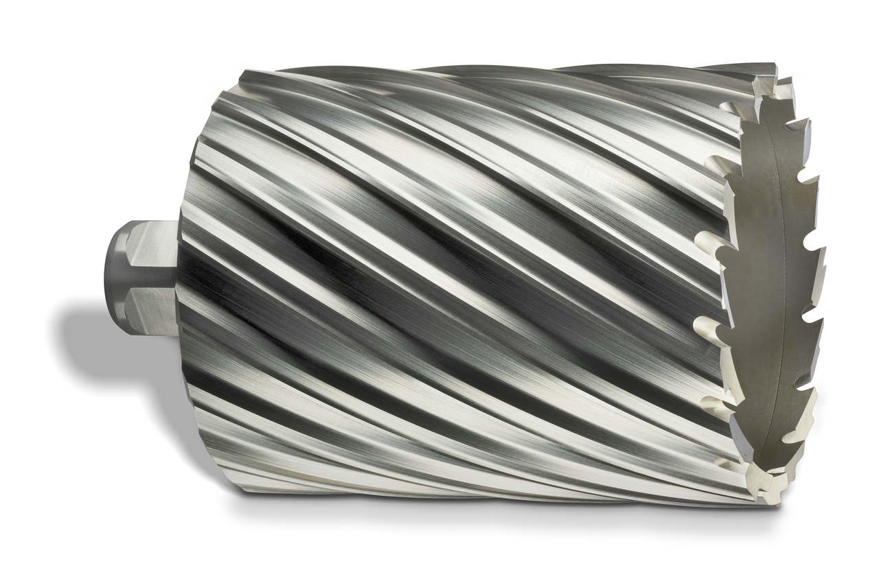HSS annular cutter with 3/4 straight shank