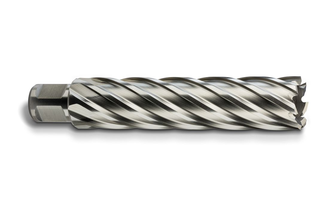 HSS annular cutter with 3/4 straight shank