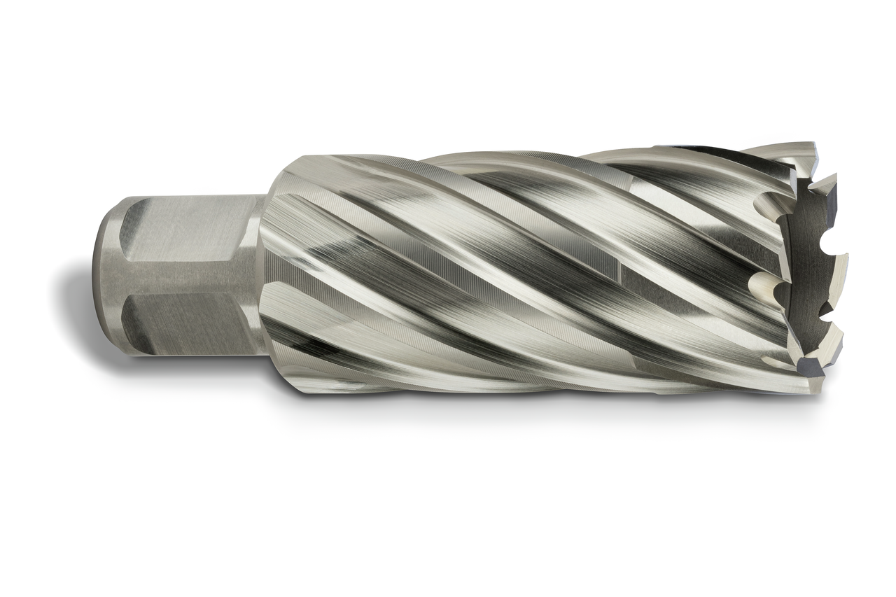 HSS annular cutter with 3/4 straight shank