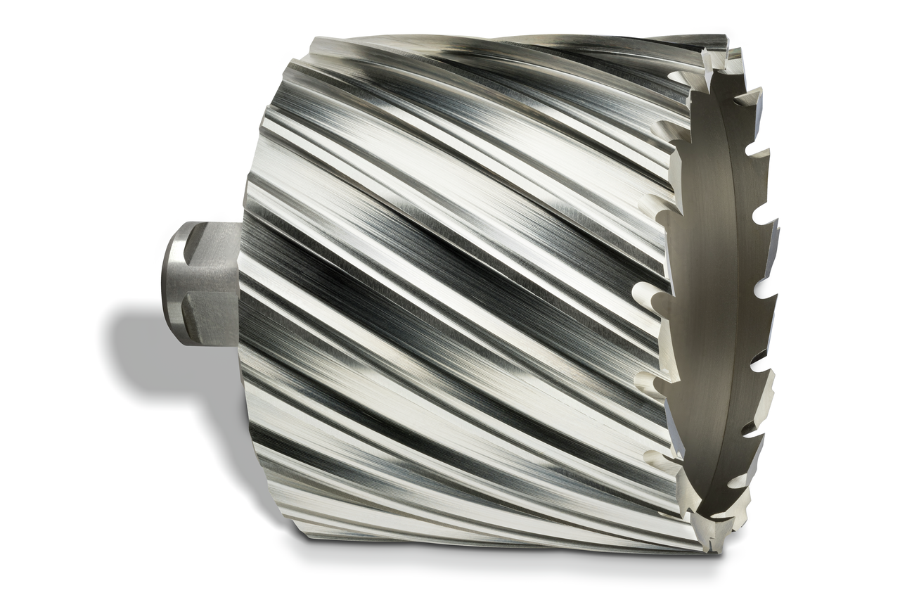 HSS annular cutter with 3/4 straight shank