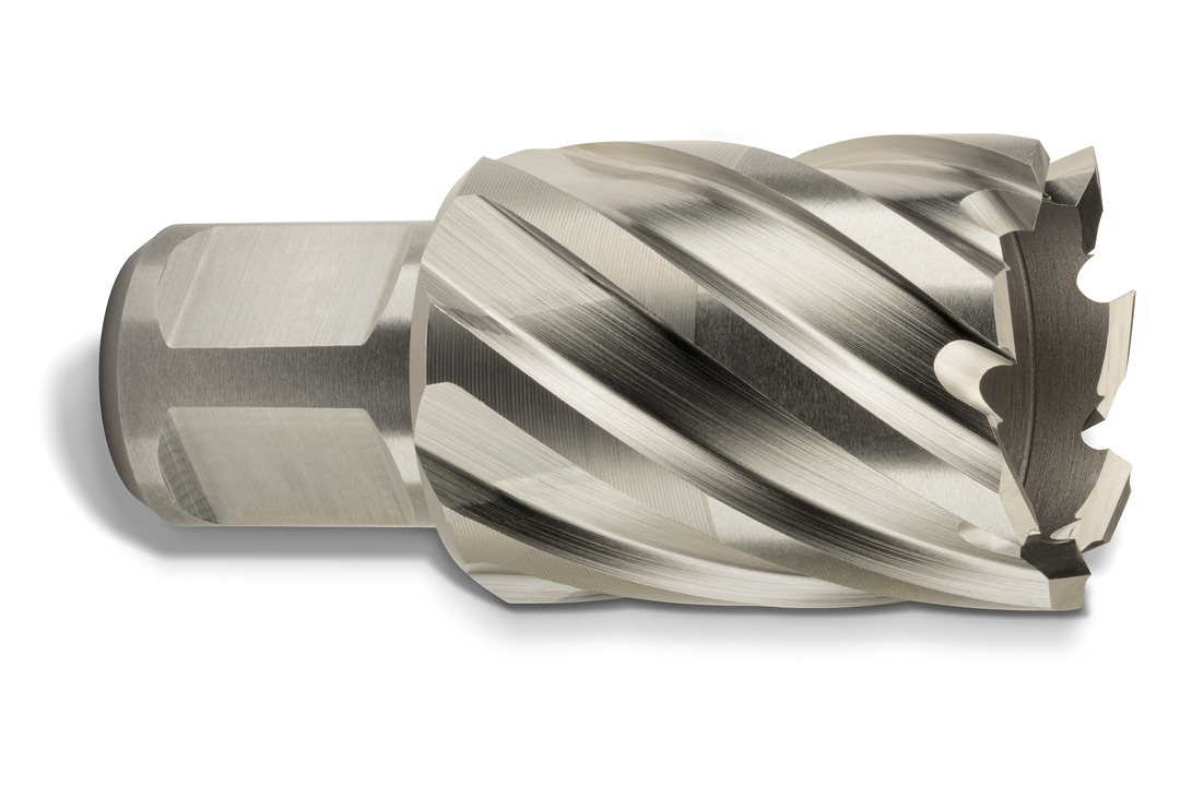 HSS annular cutter with 3/4 straight shank