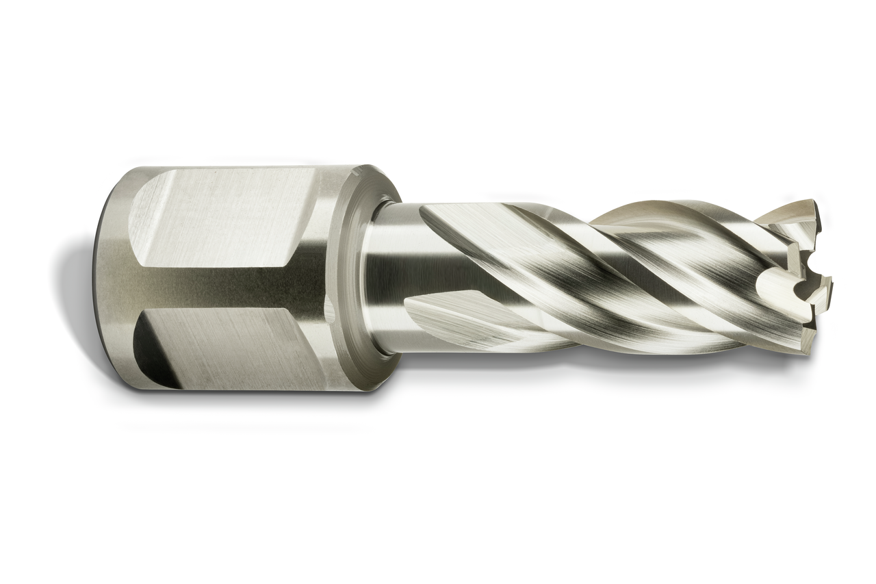 HSS annular cutter with 3/4 straight shank