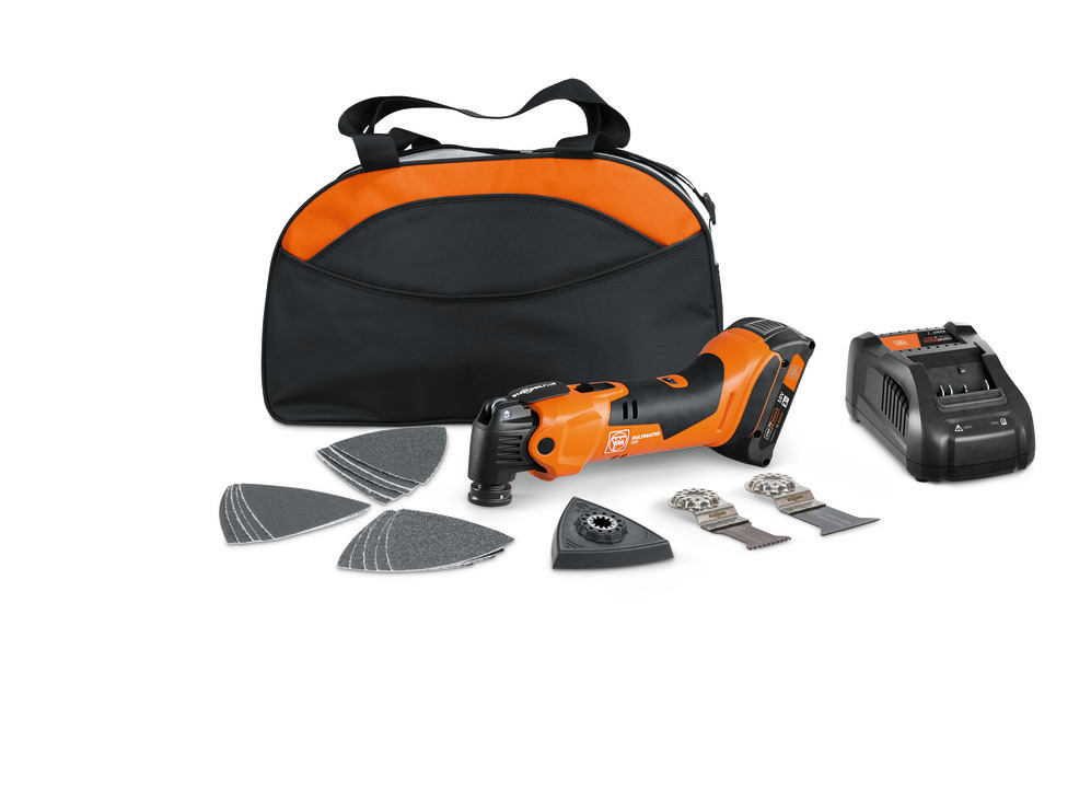 Outil oscillant sans fil Multimaster AMM 500 AS 2 Ah dans un sac en nylon
