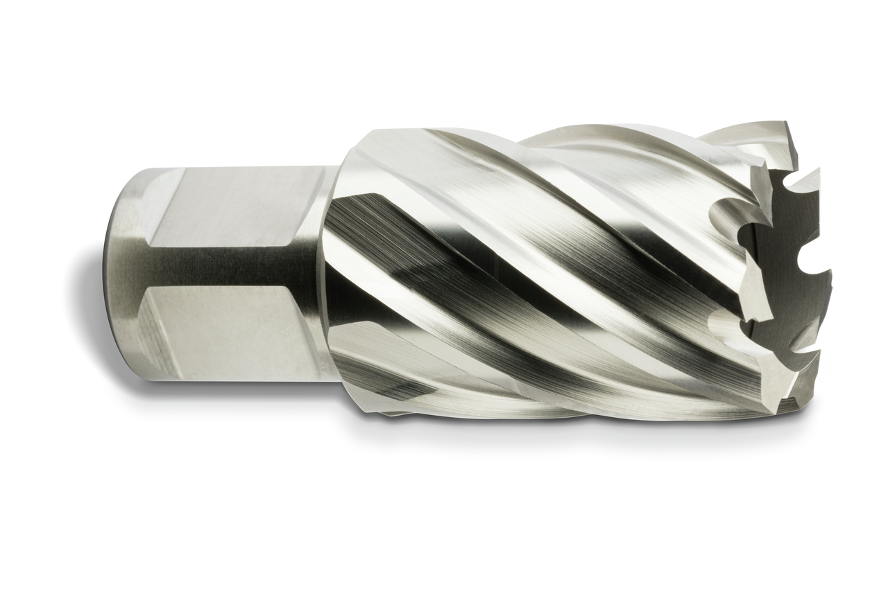 HSS annular cutter with 3/4 straight shank