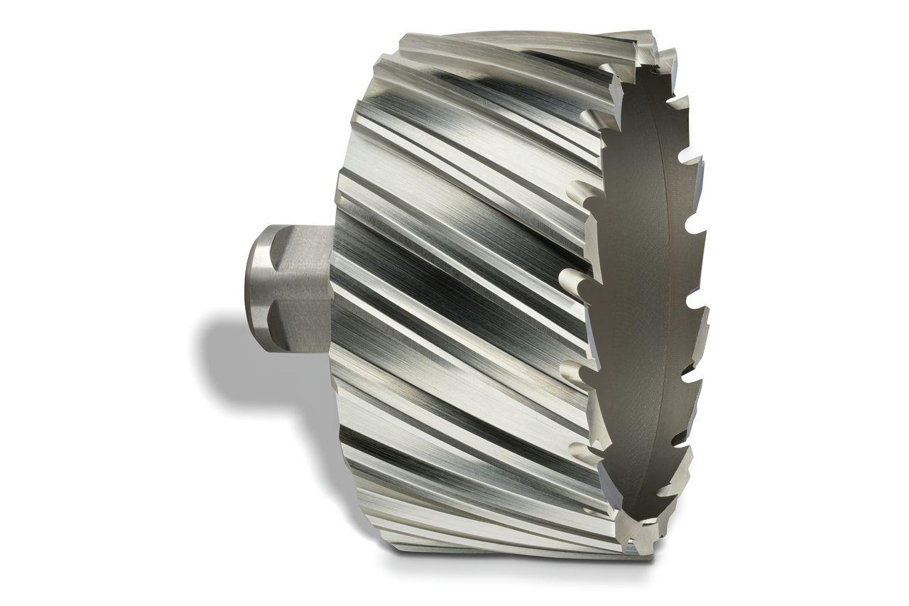 HSS annular cutter with 3/4 straight shank