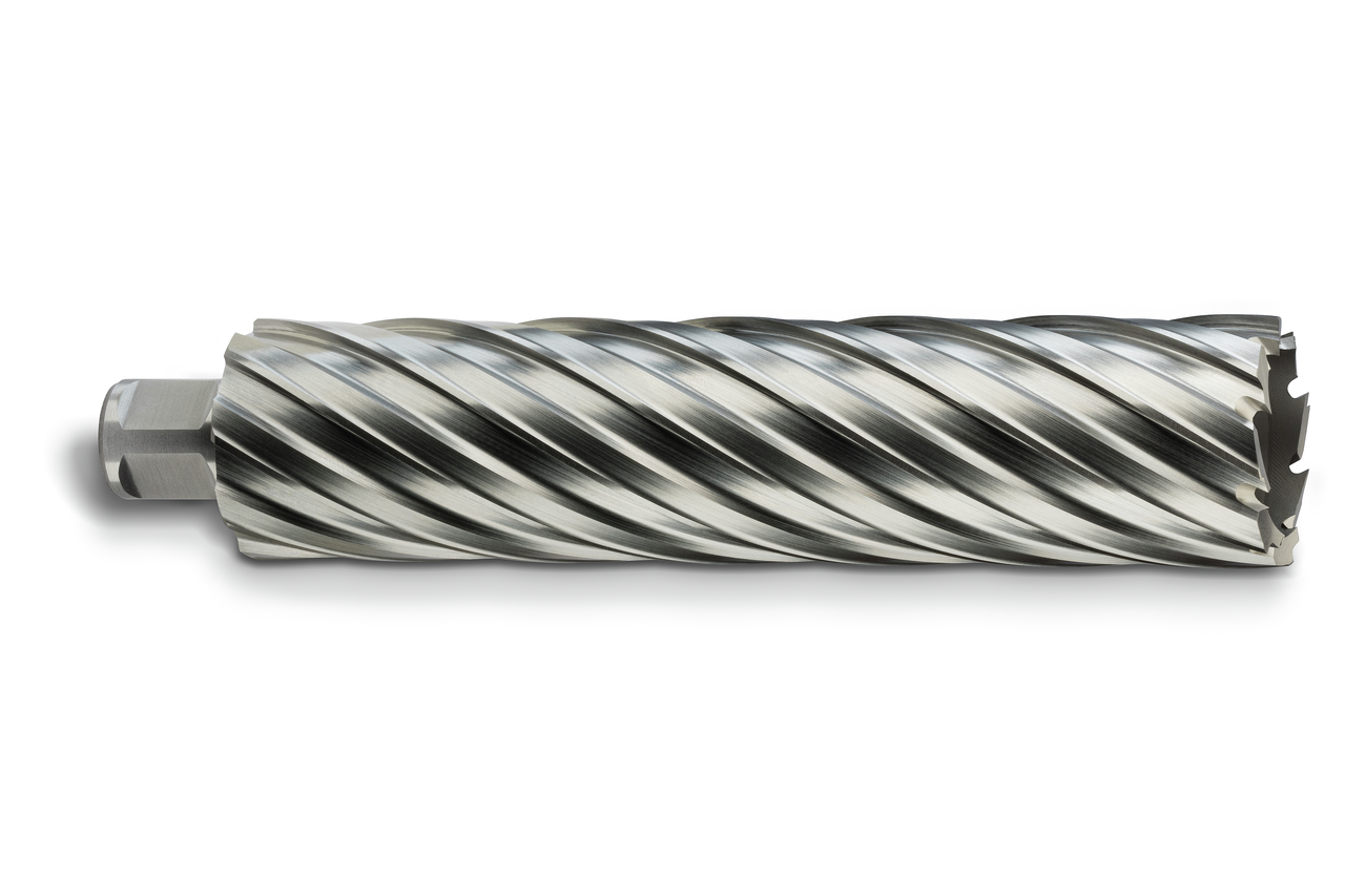 HSS annular cutter with 3/4 straight shank