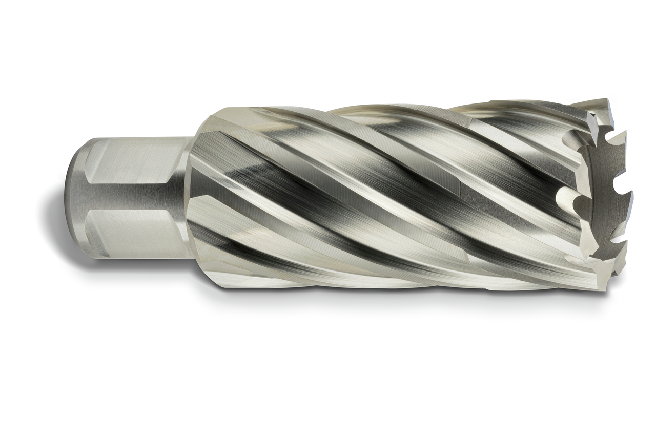 HSS annular cutter with 3/4 straight shank