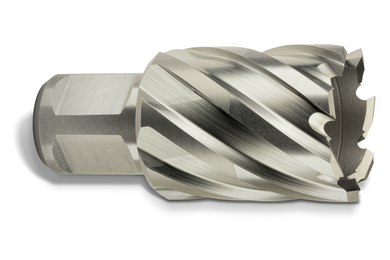 HSS annular cutter with 3/4 straight shank