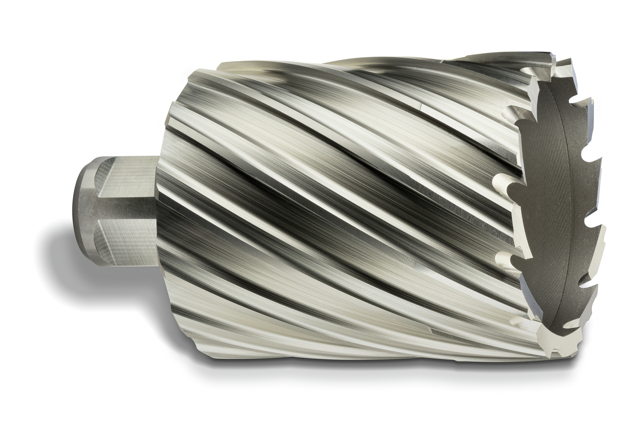 HSS annular cutter with 3/4 straight shank