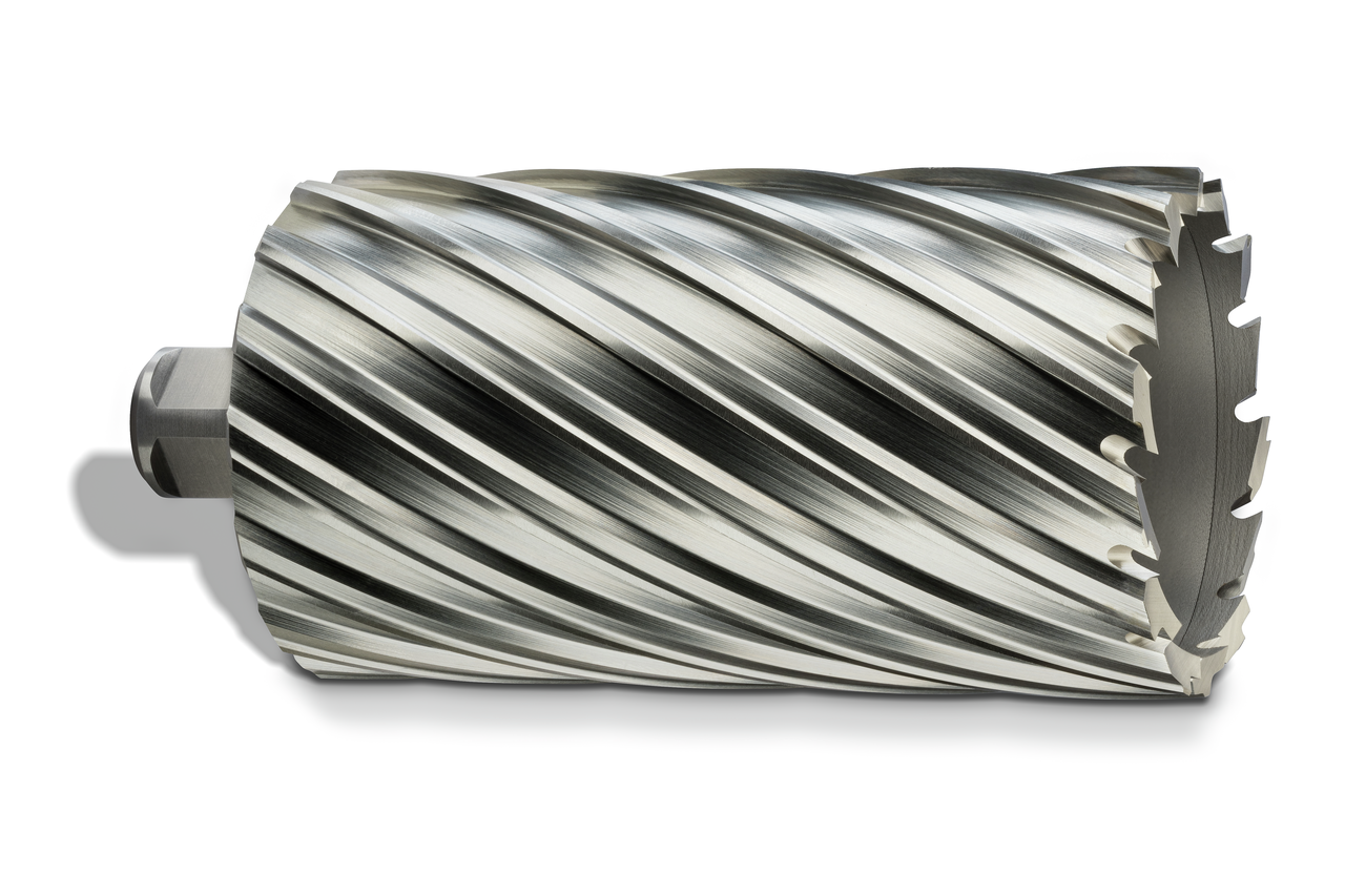 HSS annular cutter with 3/4 straight shank