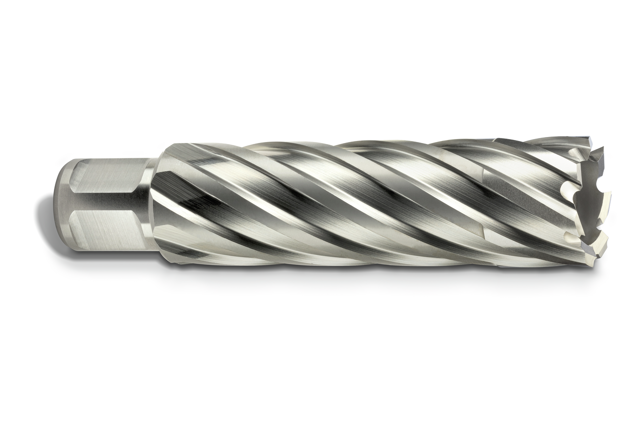 HSS annular cutter with 3/4 straight shank