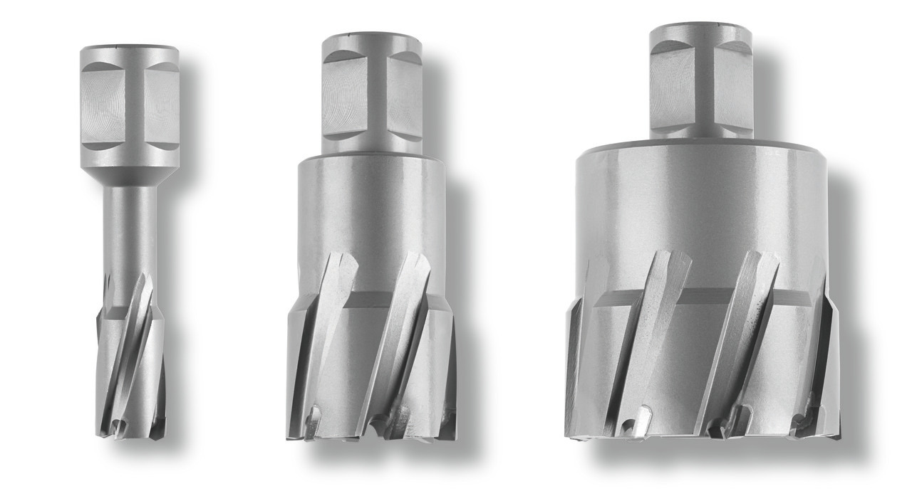 Carbide Ultra annular cutter with 1-1/4 in Weldon shank