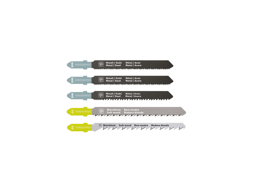 Jigsaw blade starter set 5-piece