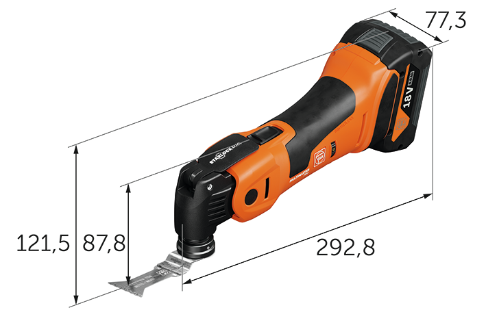 Cordless MULTIMASTER AMM 700 Max Top 4 Ah AS