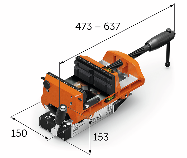 FEIN VersaMAG VISE 160 L SET magnetic vice