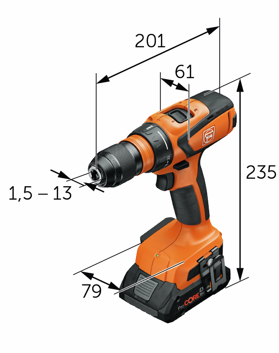 Perceuse-visseuse sans fil ASCM 18 QSW AS