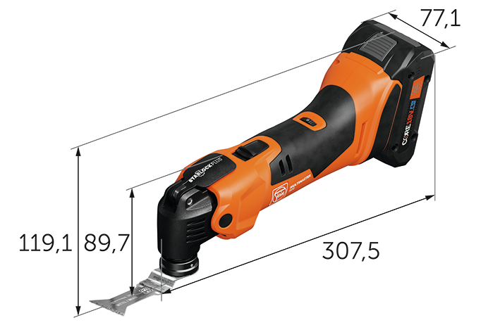 Cordless MULTIMASTER AMM 500 Plus Top 4 Ah AS