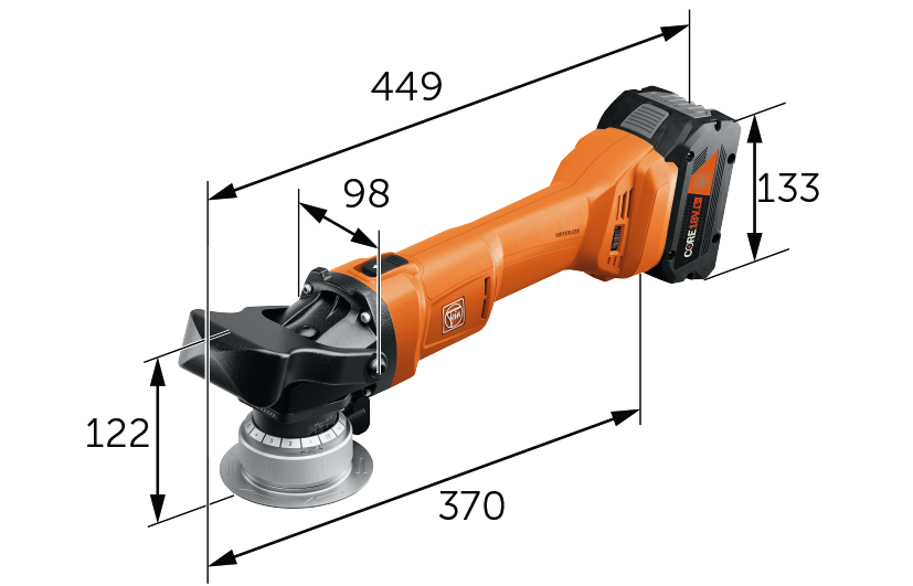 AKFH 18-5 T Cordless Beveler AS