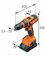 Perceuse-visseuse sans fil ASCM 18 QSW AS