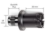 HM-Kernbohrer TiAIN-beschichtet, mit QuickIN PLUS-Aufnahme